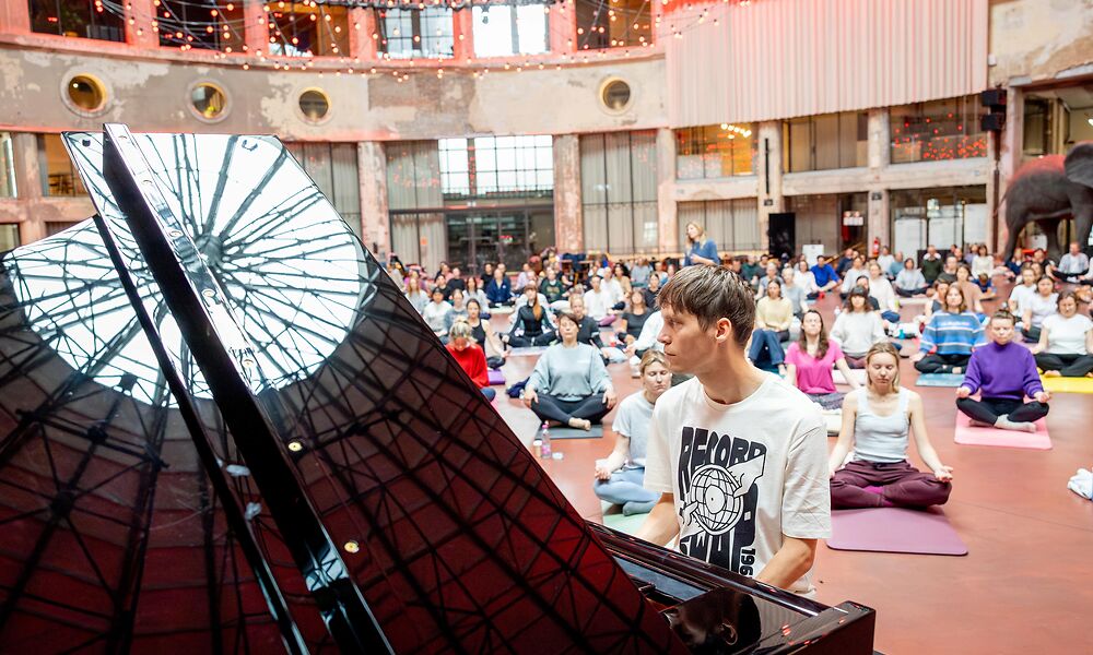 Yin-yoga sessie met live piano